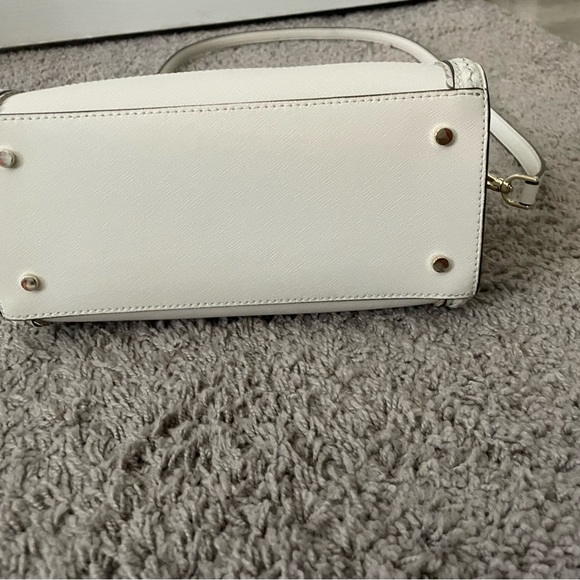 Kate Spade White and Tan Satchel